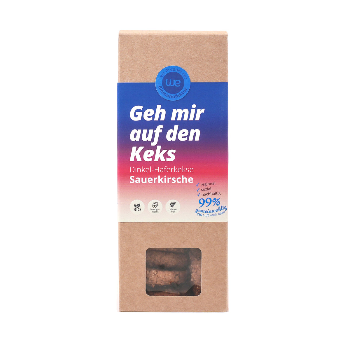 Dinkel-Haferkekse Sauerkirsche Bio