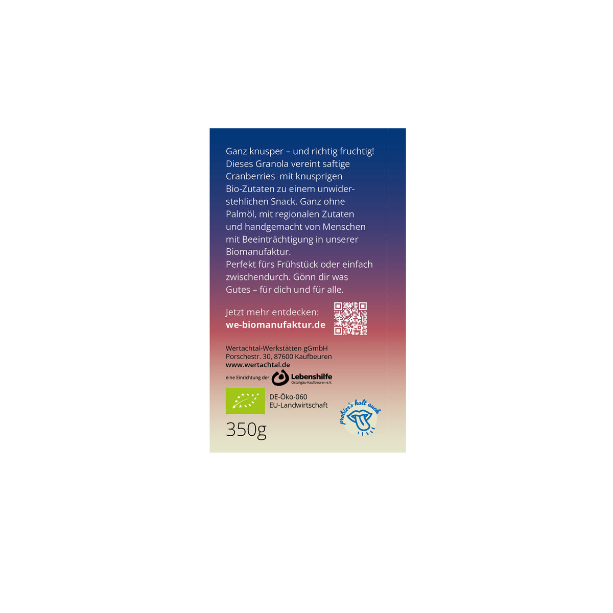 Granola Cranberry Bio